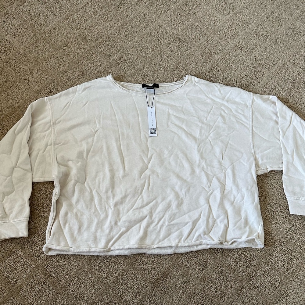 SANCTUARY cropped crew neck